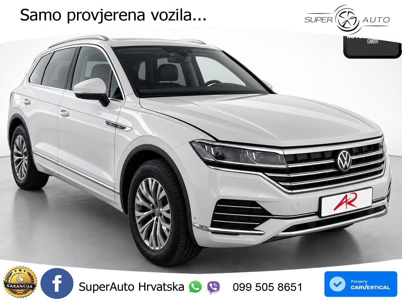 Volkswagen Touareg 3.0 V6 TDI (286 KS) 4MOTION Tiptronic ZRAČNI+ACC+4xGR SJED+KAM