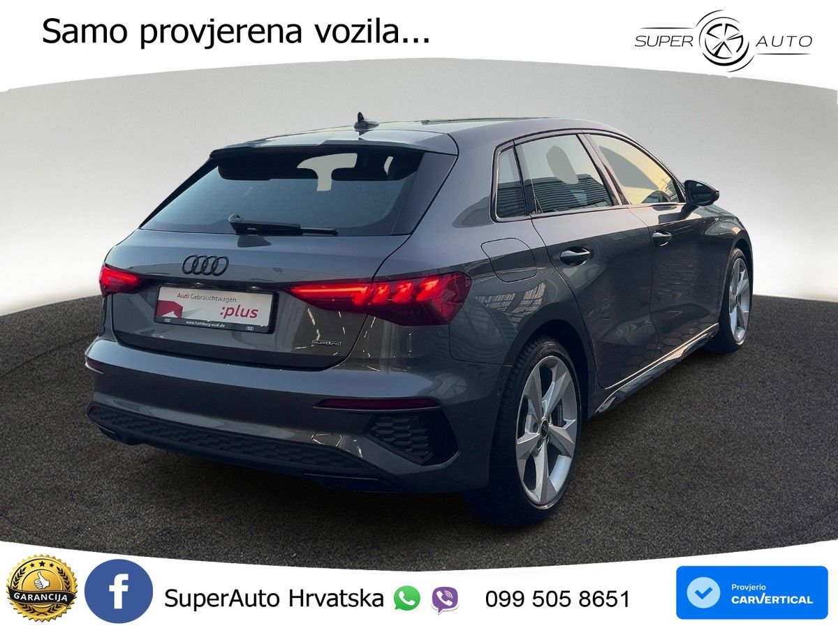 Audi A3 40 TFSI (190 KS) quattro S tronic S line MATRIX+GR SJED+KAM