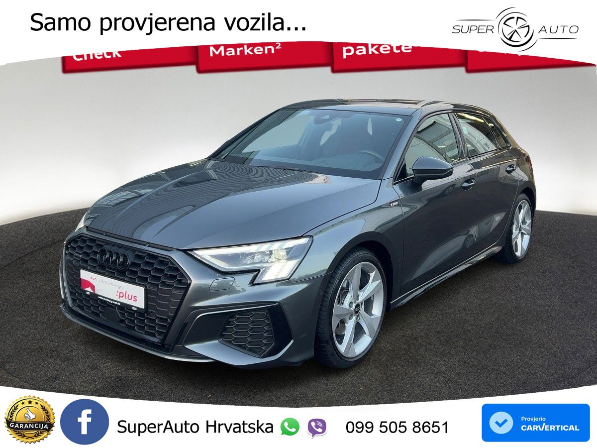 Audi A3 40 TFSI (190 KS) quattro S tronic S line MATRIX+GR SJED+KAM