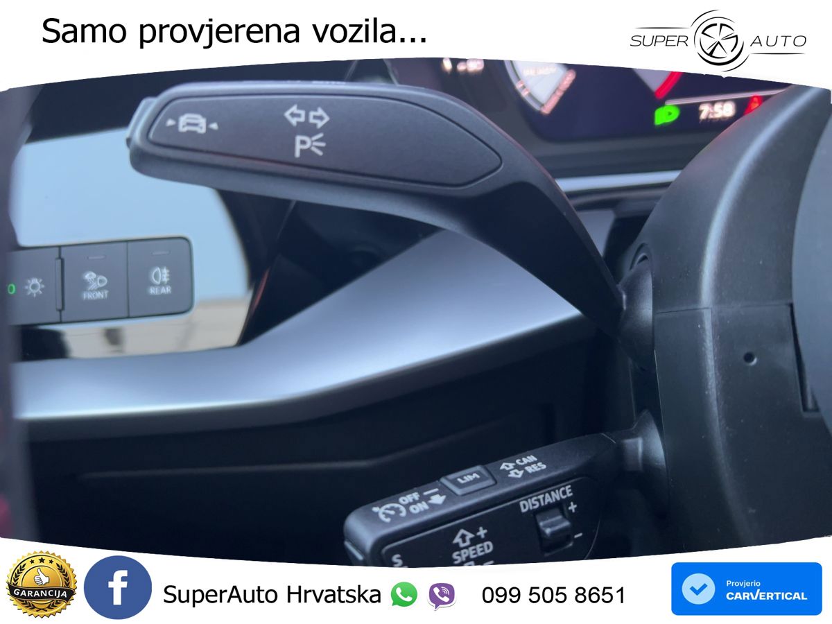 Audi A3 40 TFSI (190 KS) quattro S tronic S line MATRIX+GR SJED+KAM