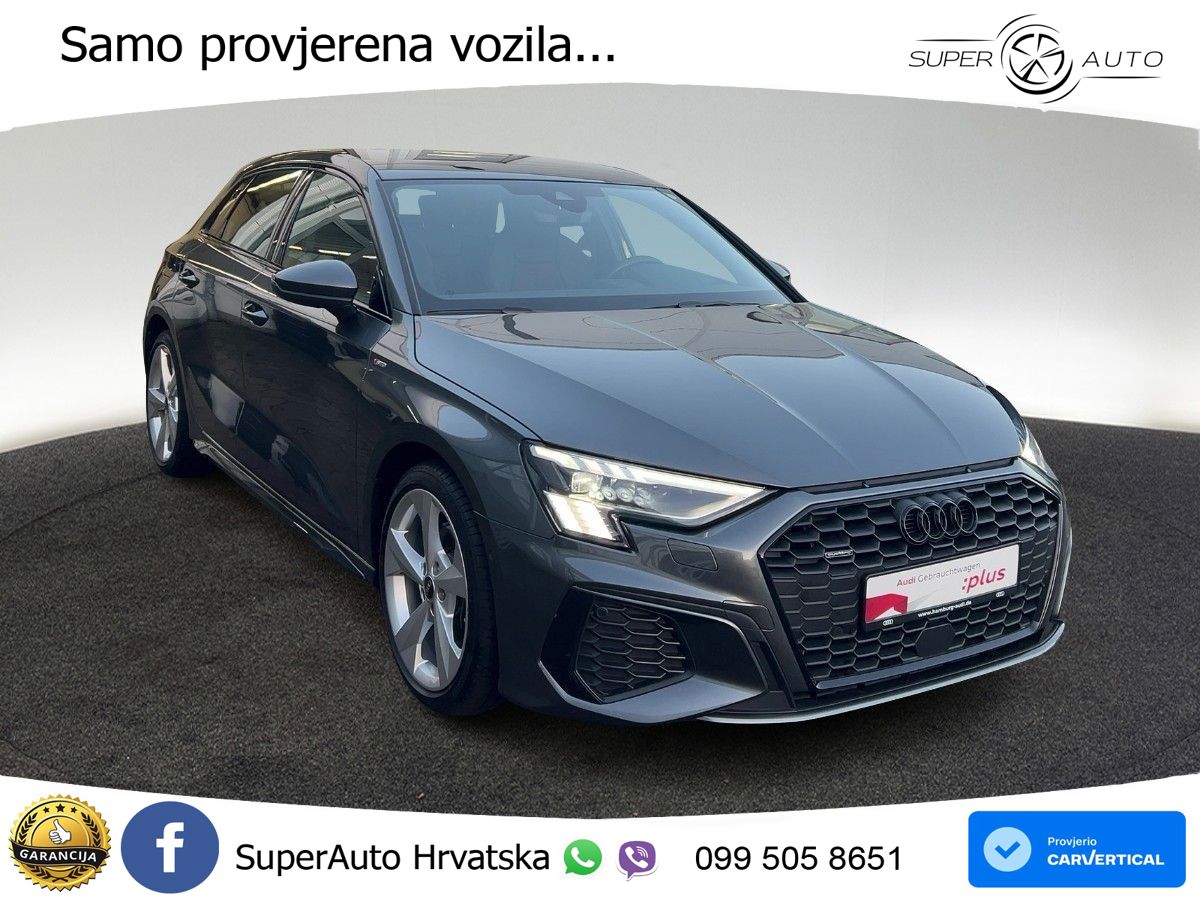Audi A3 40 TFSI (190 KS) quattro S tronic S line MATRIX+GR SJED+KAM