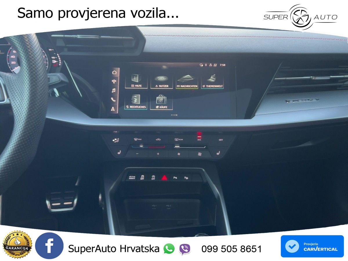 Audi A3 40 TFSI (190 KS) quattro S tronic S line MATRIX+GR SJED+KAM