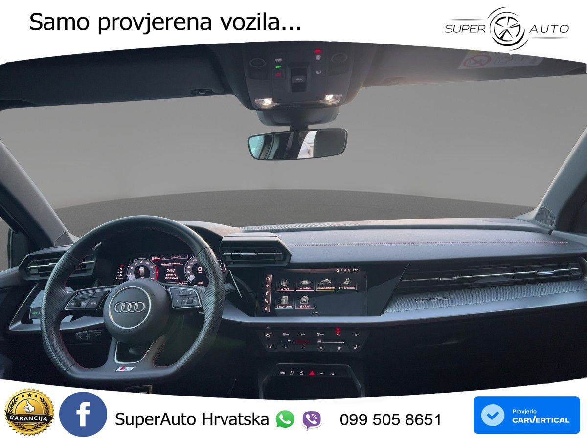 Audi A3 40 TFSI (190 KS) quattro S tronic S line MATRIX+GR SJED+KAM