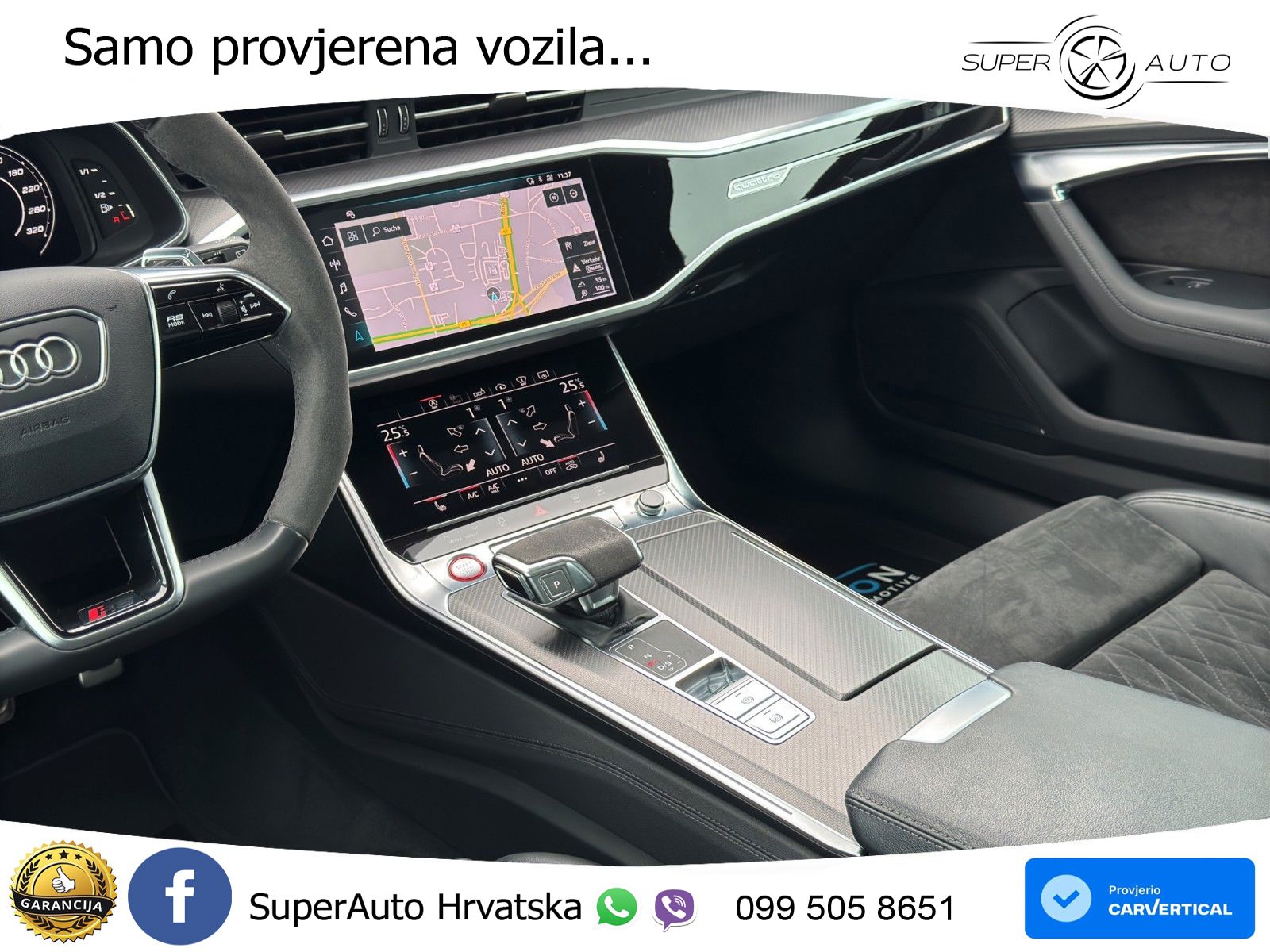 Audi RS6 Avant 4.0 TFSI V8 (600 KS) quattro Tiptronic ZRAČNI+ACC+GR SJED+KAM+PANO
