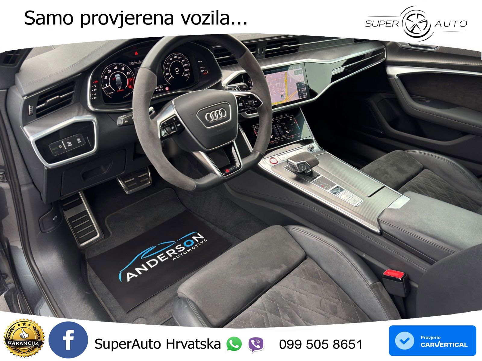Audi RS6 Avant 4.0 TFSI V8 (600 KS) quattro Tiptronic ZRAČNI+ACC+GR SJED+KAM+PANO