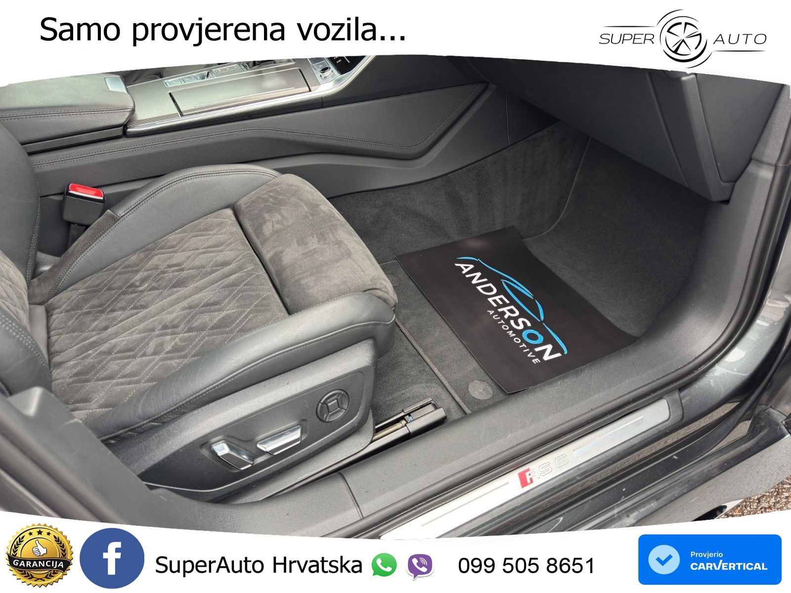 Audi RS6 Avant 4.0 TFSI V8 (600 KS) quattro Tiptronic ZRAČNI+ACC+GR SJED+KAM+PANO