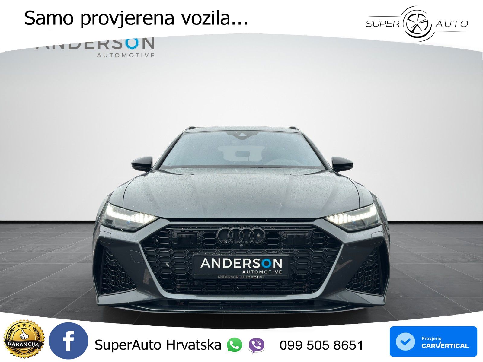 Audi RS6 Avant 4.0 TFSI V8 (600 KS) quattro Tiptronic ZRAČNI+ACC+GR SJED+KAM+PANO