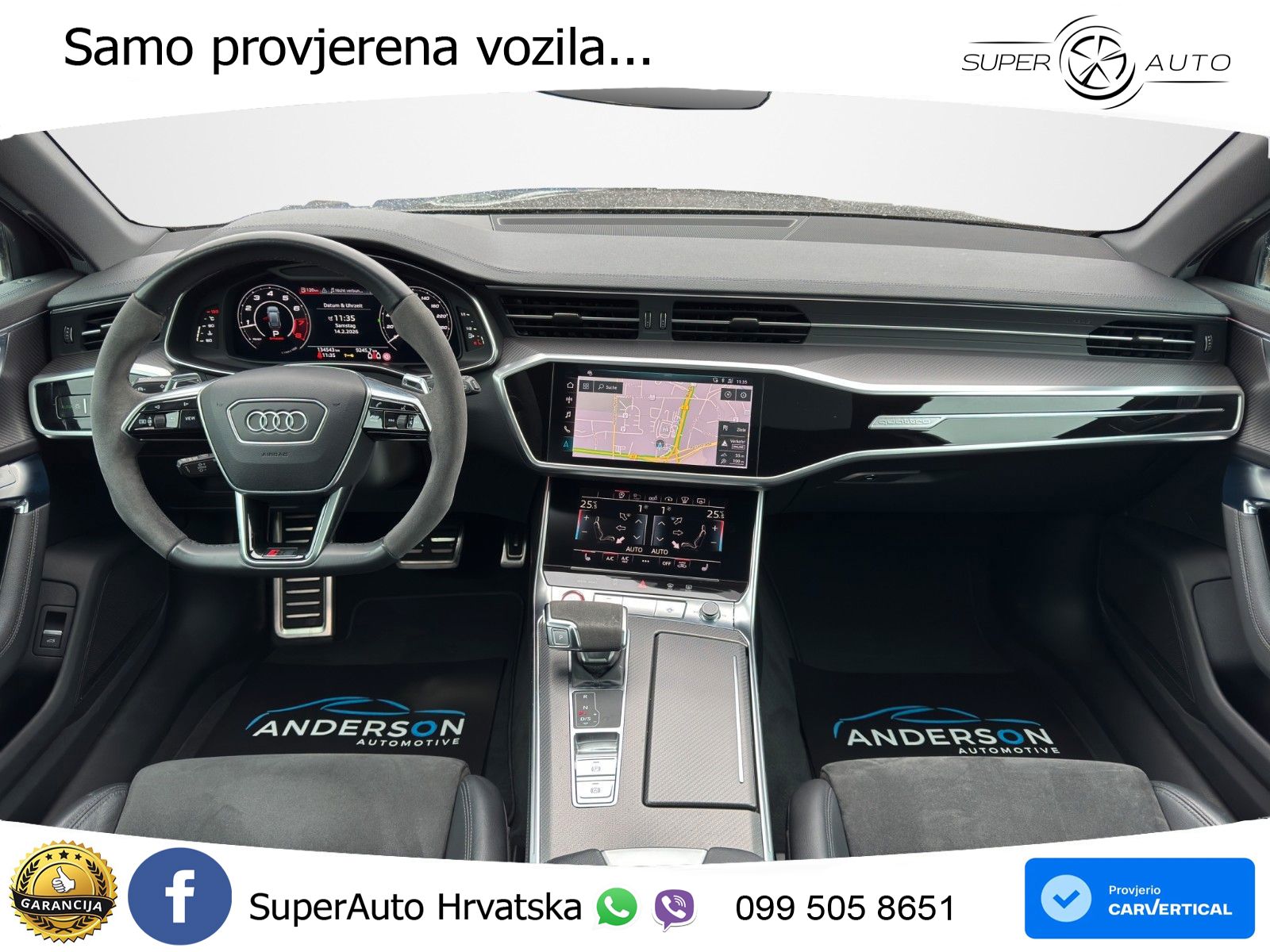 Audi RS6 Avant 4.0 TFSI V8 (600 KS) quattro Tiptronic ZRAČNI+ACC+GR SJED+KAM+PANO