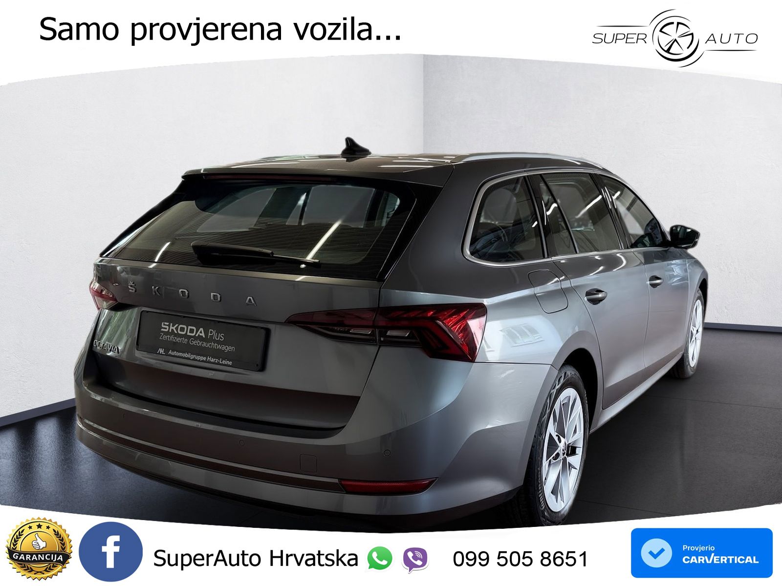 Škoda Octavia Combi 2.0 TDI (150 KS) DSG LED+GR SJED+ACC