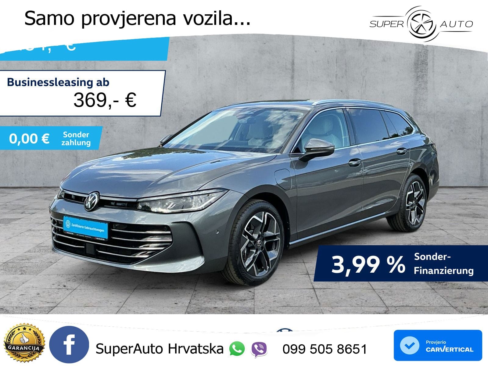 Volkswagen Passat Variant 1.5 TSI (272 KS) eHybrid DSG Elegance MATRIX+GR SJED+KAM