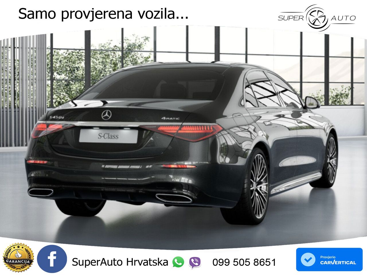 Mercedes S 450d (367 KS) EQ Boost 4MATIC 9G-TRONIC AMG LED+GR SJED+ACC
