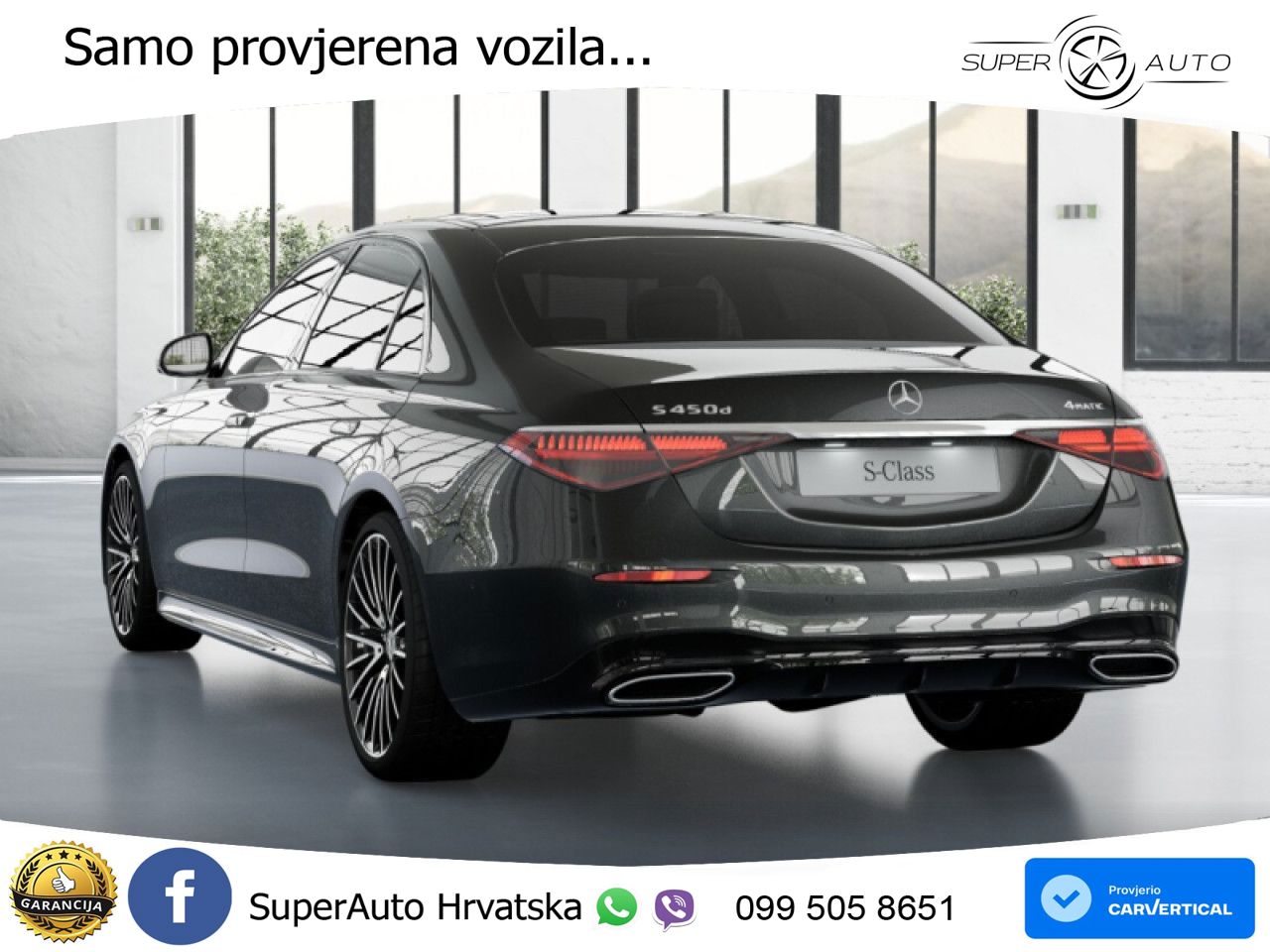 Mercedes S 450d (367 KS) EQ Boost 4MATIC 9G-TRONIC AMG LED+GR SJED+ACC