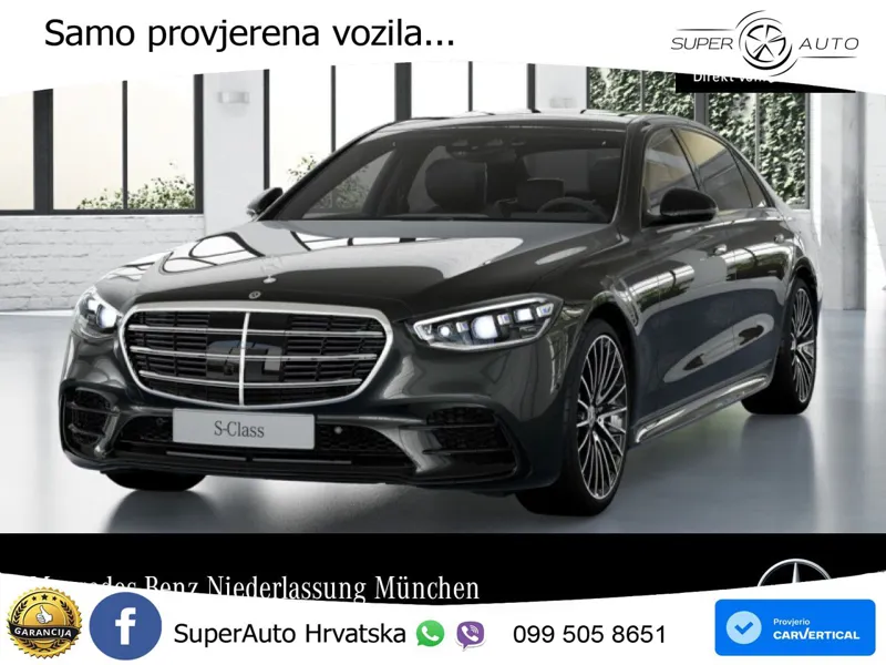 Mercedes S 450d (367 KS) EQ Boost 4MATIC 9G-TRONIC AMG LED+GR SJED+ACC