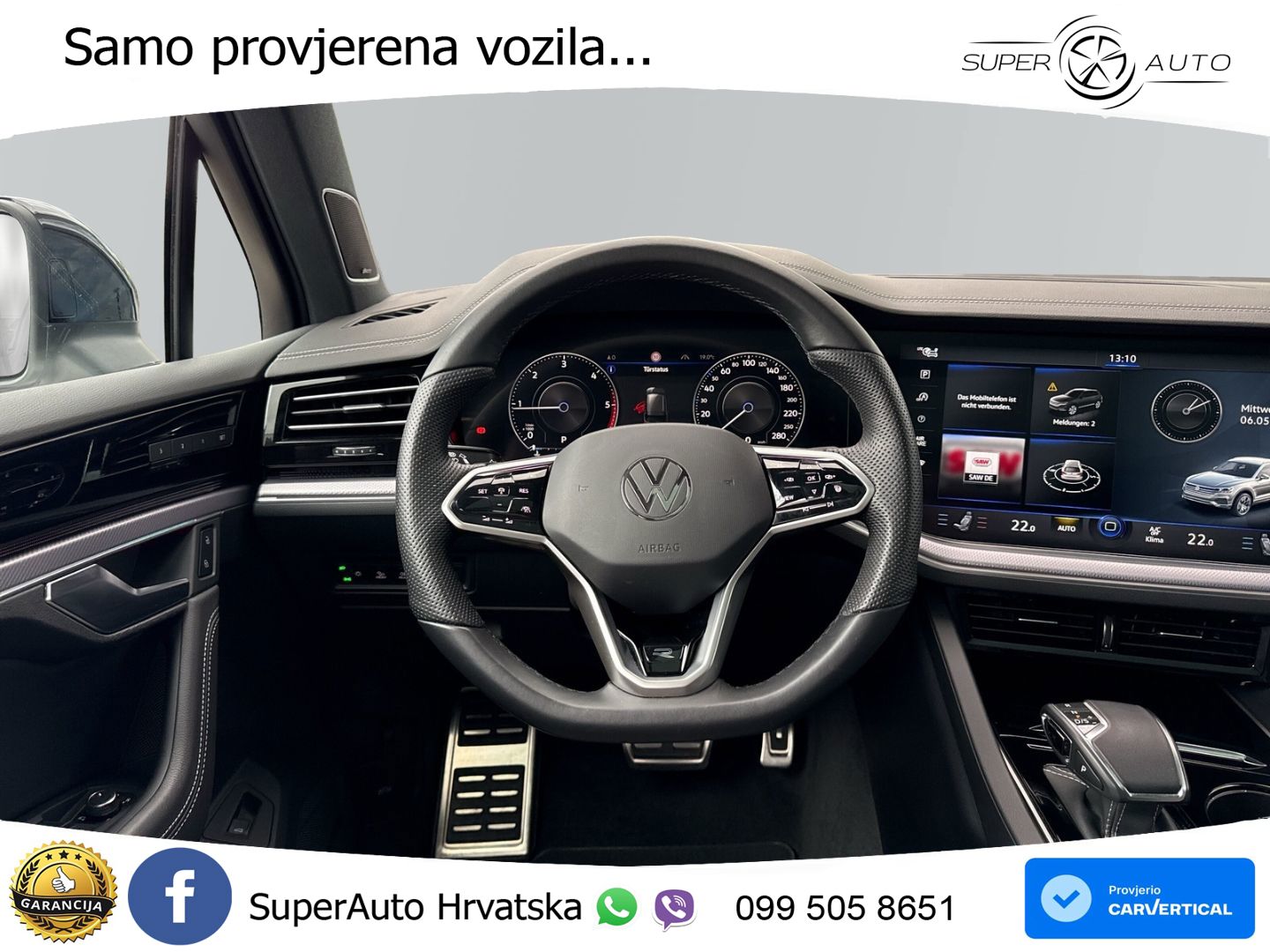 Volkswagen Touareg 3.0 V6 TDI (286 KS) 4MOTION Tiptronic R-Line ZRAČNI+ACC+GR SJED+KAM+PANO
