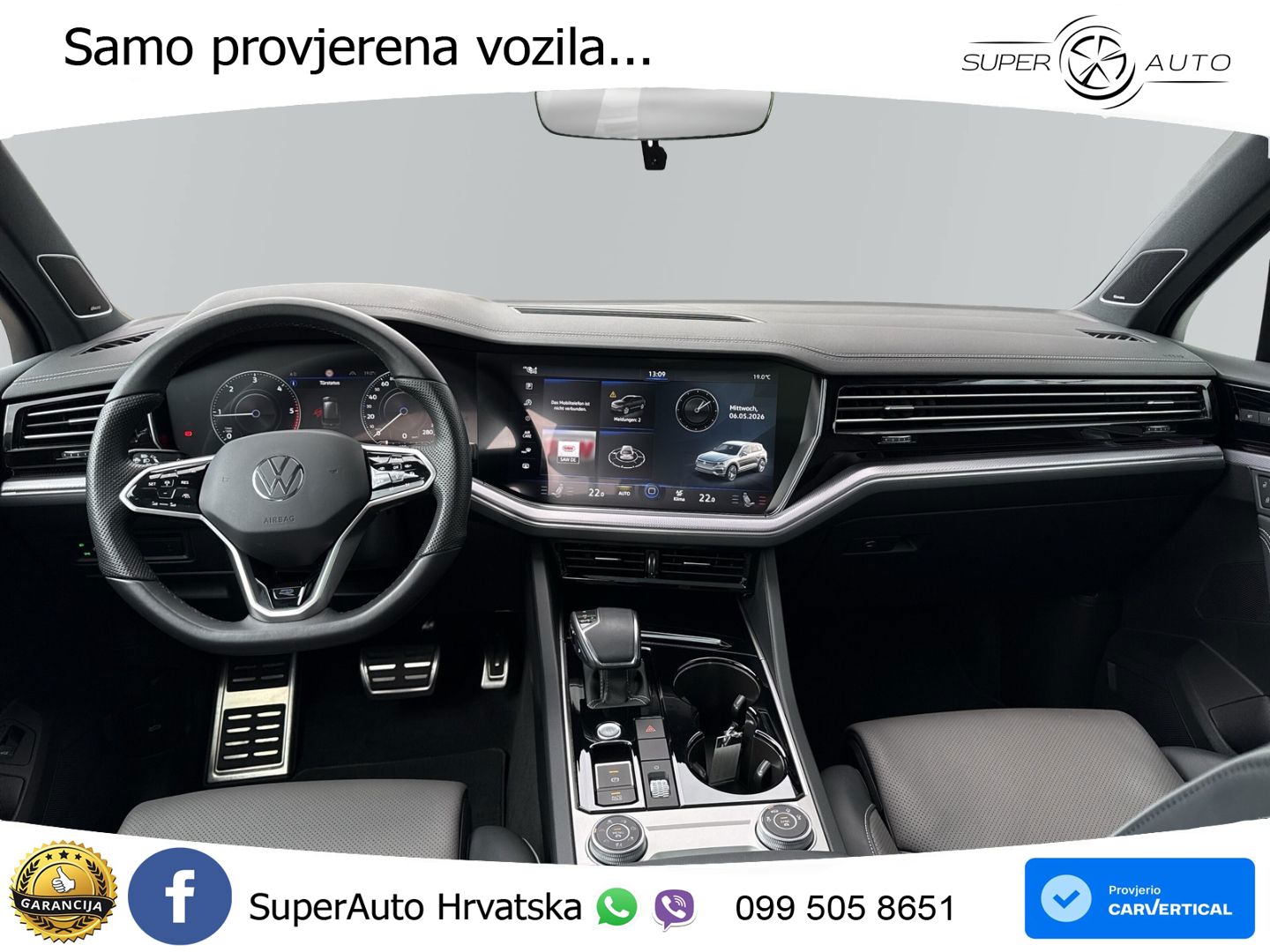 Volkswagen Touareg 3.0 V6 TDI (286 KS) 4MOTION Tiptronic R-Line ZRAČNI+ACC+GR SJED+KAM+PANO