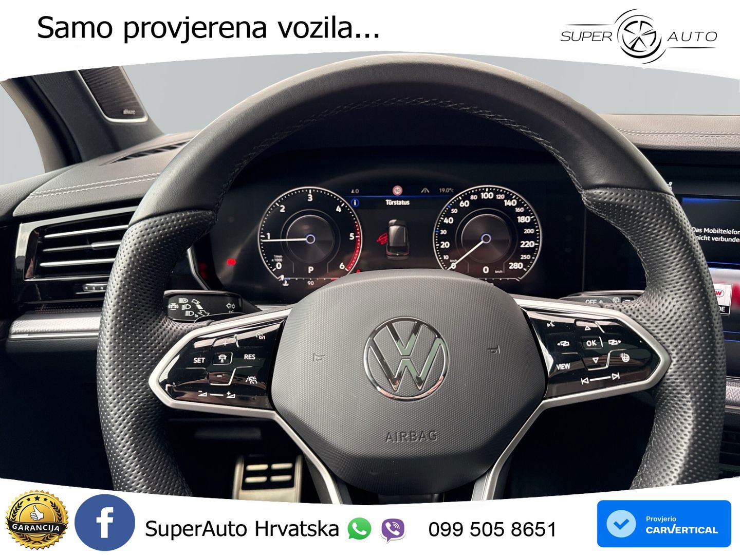 Volkswagen Touareg 3.0 V6 TDI (286 KS) 4MOTION Tiptronic R-Line ZRAČNI+ACC+GR SJED+KAM+PANO