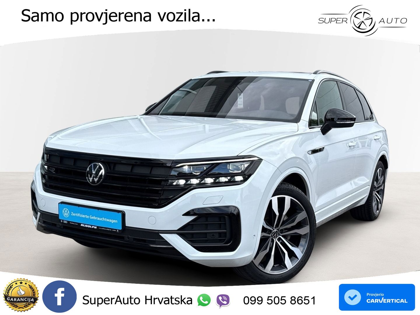 Volkswagen Touareg 3.0 V6 TDI (286 KS) 4MOTION Tiptronic R-Line ZRAČNI+ACC+GR SJED+KAM+PANO