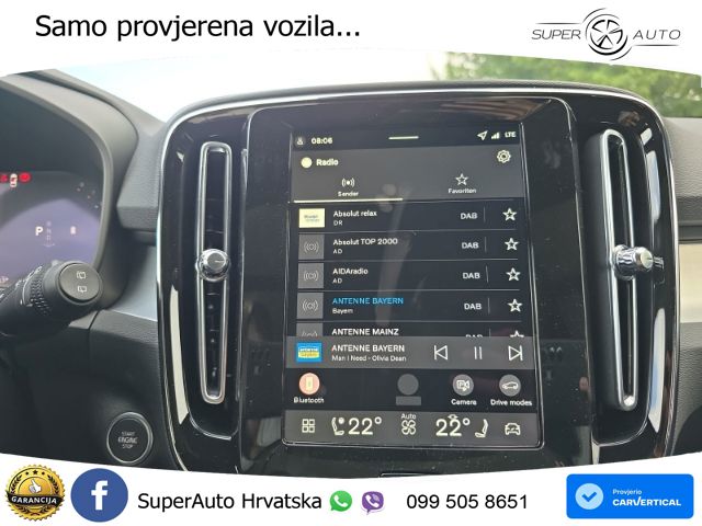Volvo XC40 2.0 B3 163 KS Automatic ACC+GR SJED+360+PANO