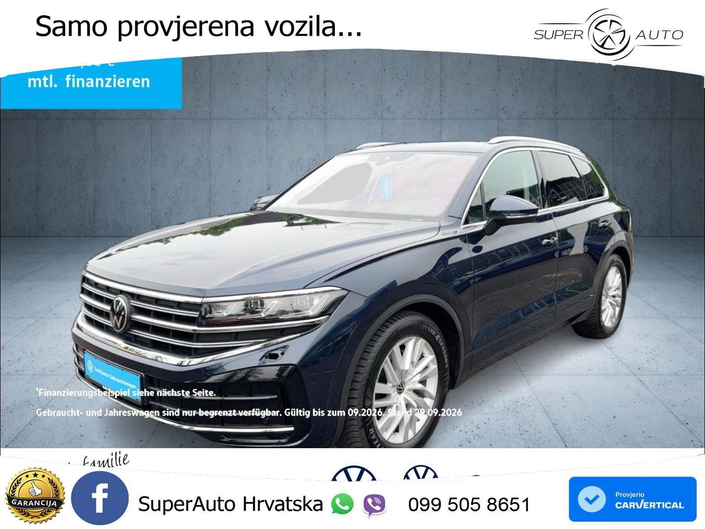 Volkswagen Touareg 3.0 V6 TDI (231 KS) 4MOTION Tiptronic ZRAČNI+ACC+GR SJED+KAM