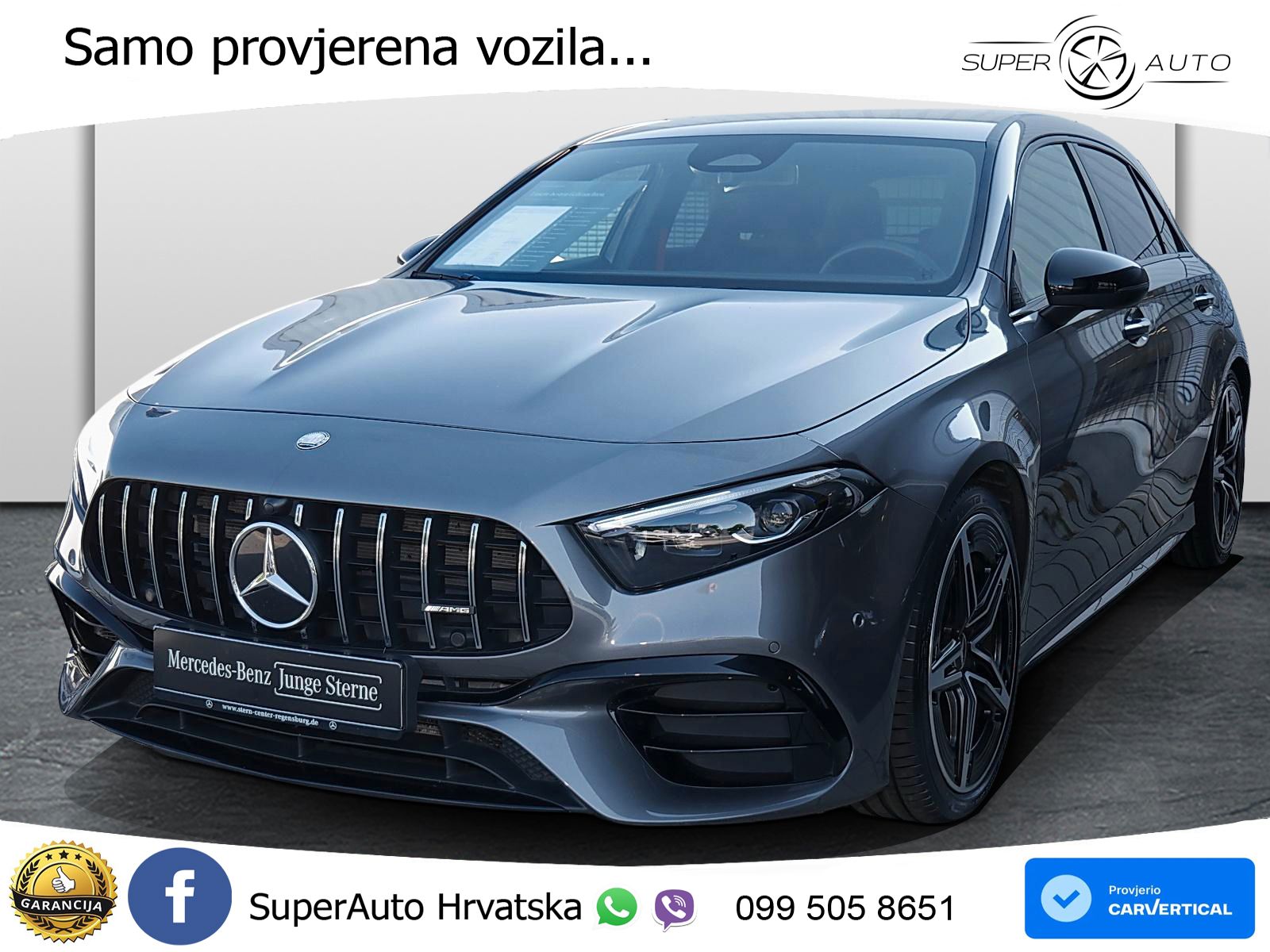 Mercedes-Benz AMG A 45 S 4MATIC+ AMG SPEEDSHIFT DCT 8G MATRIX+GR SJED+KAM