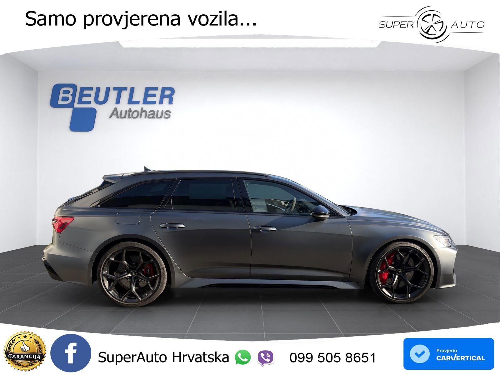 Audi RS6 Avant 4.0 TFSI V8 performance (630 KS)  quattro tiptronic LED+GR SJED+ACC