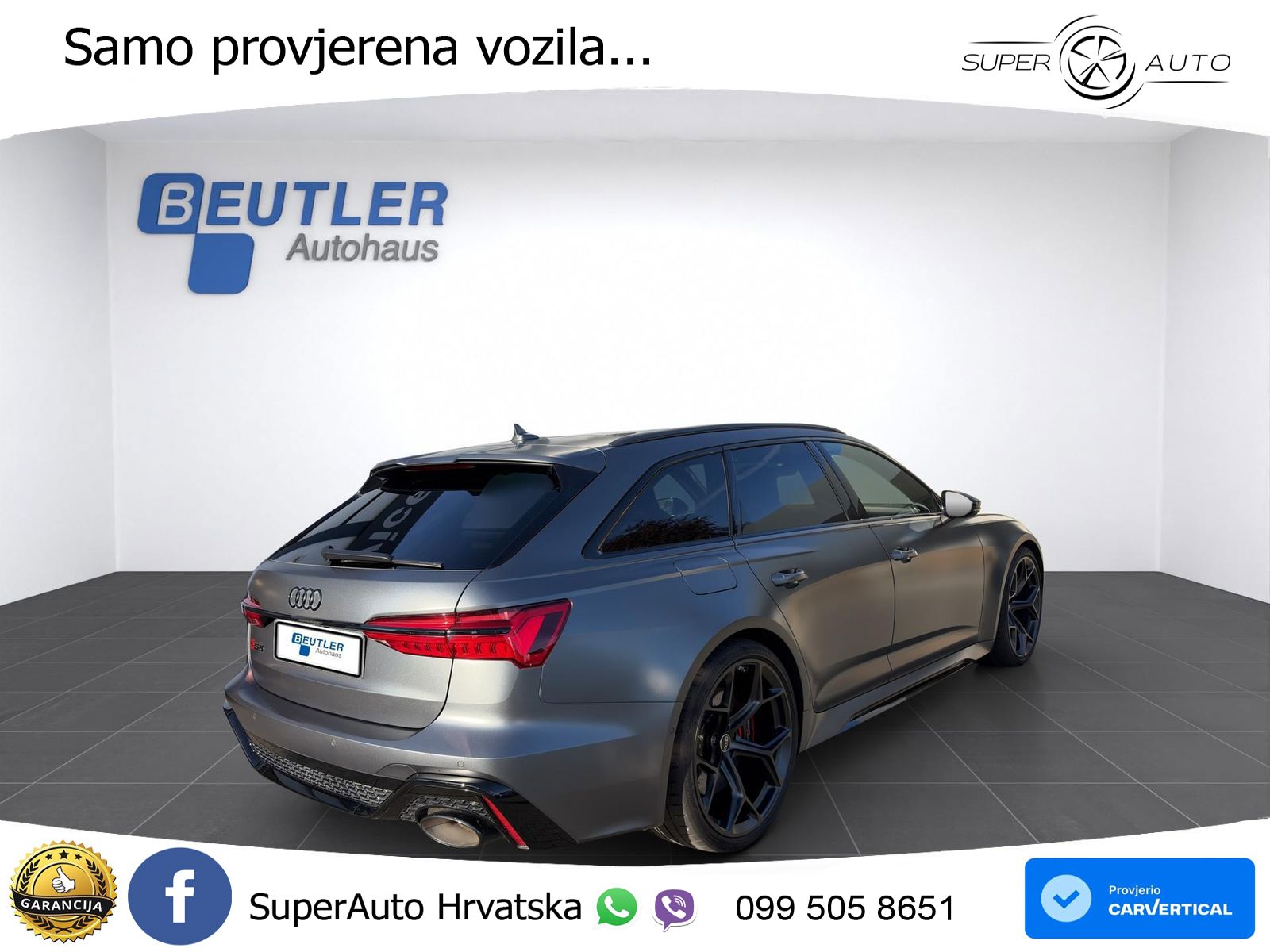Audi RS6 Avant 4.0 TFSI V8 performance (630 KS)  quattro tiptronic LED+GR SJED+ACC