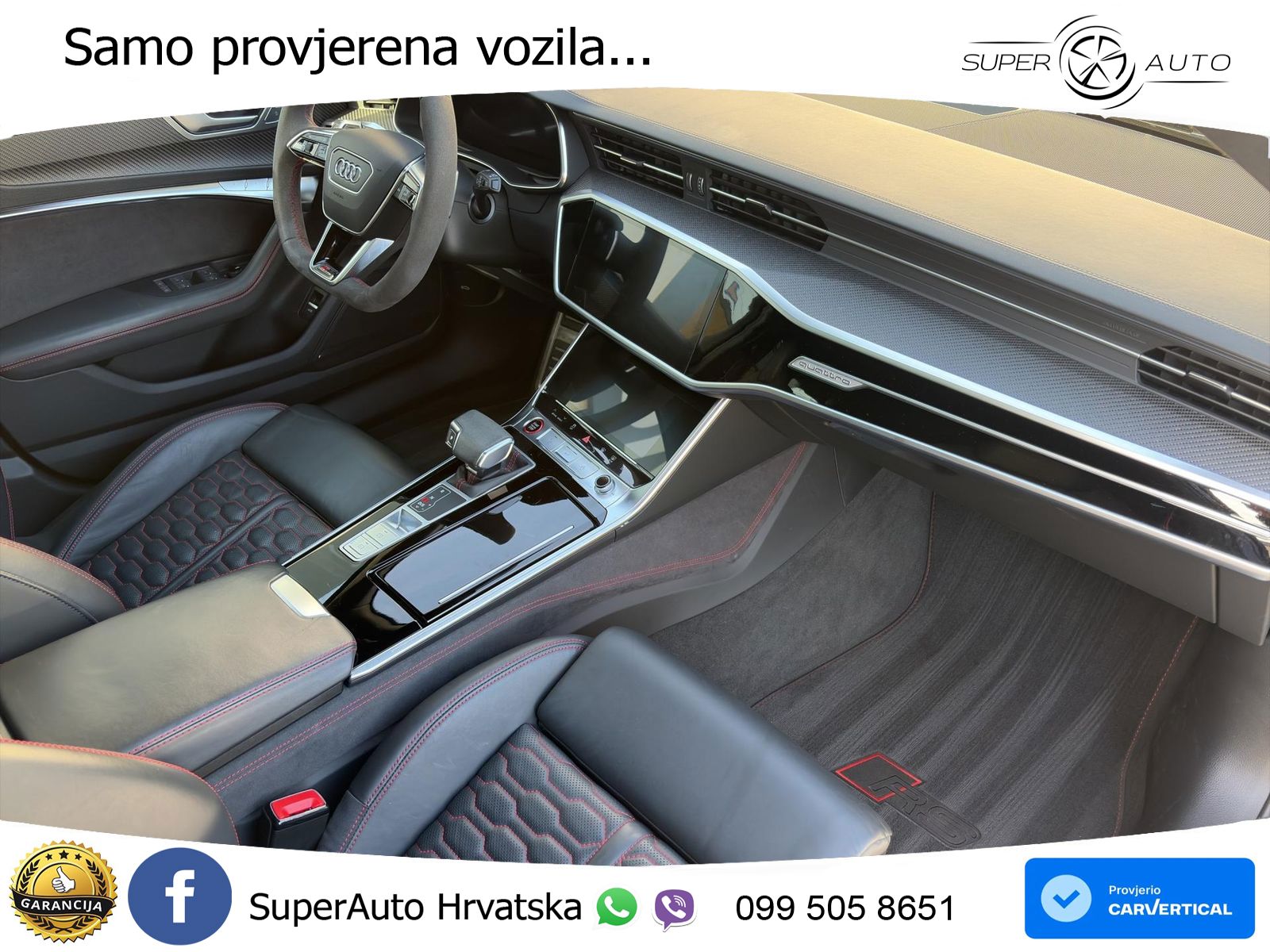 Audi RS6 Avant 4.0 TFSI V8 performance (630 KS)  quattro tiptronic LED+GR SJED+ACC