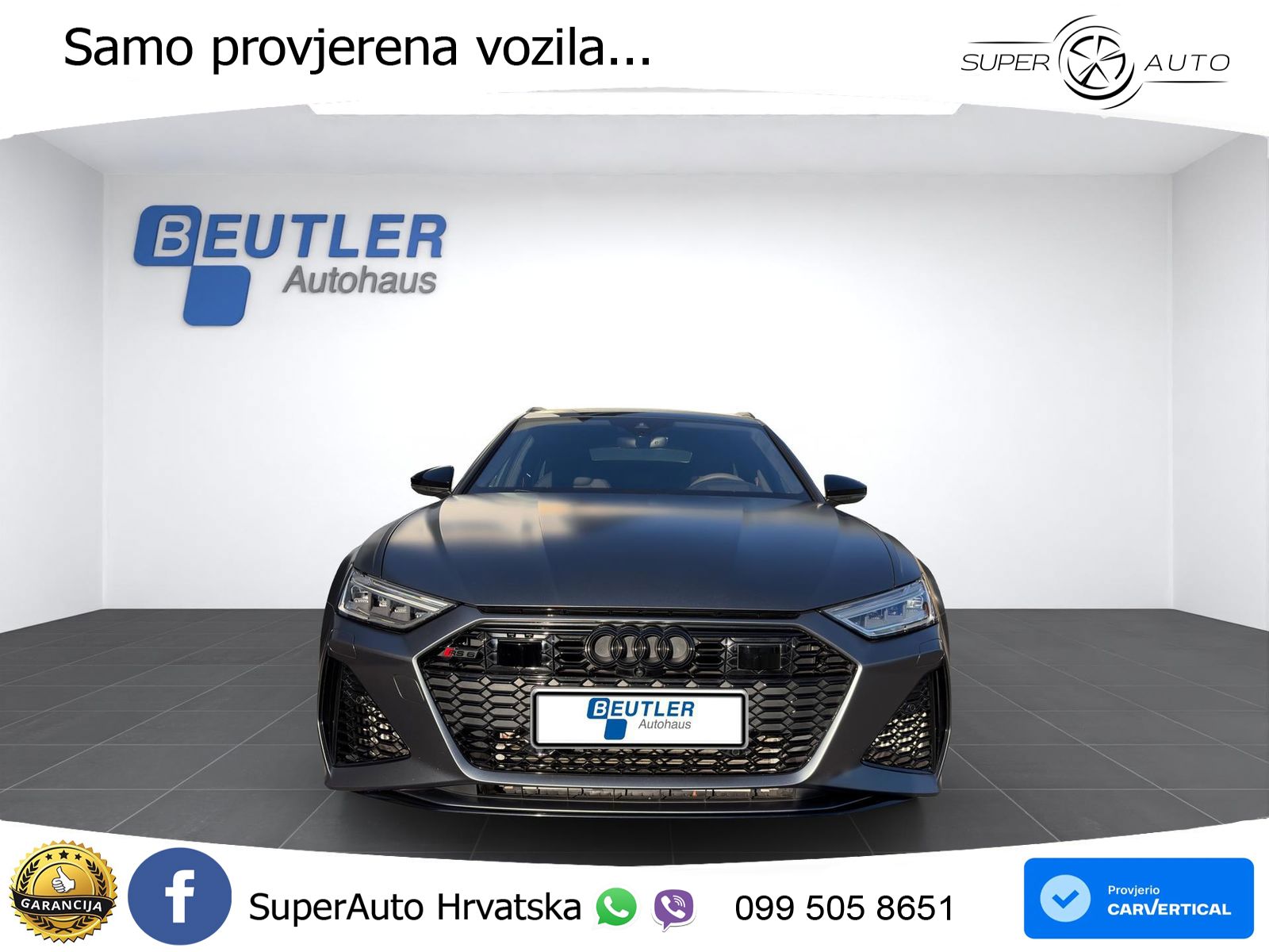 Audi RS6 Avant 4.0 TFSI V8 performance (630 KS)  quattro tiptronic LED+GR SJED+ACC