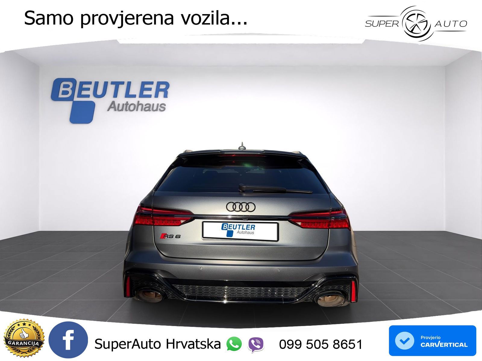 Audi RS6 Avant 4.0 TFSI V8 performance (630 KS)  quattro tiptronic LED+GR SJED+ACC