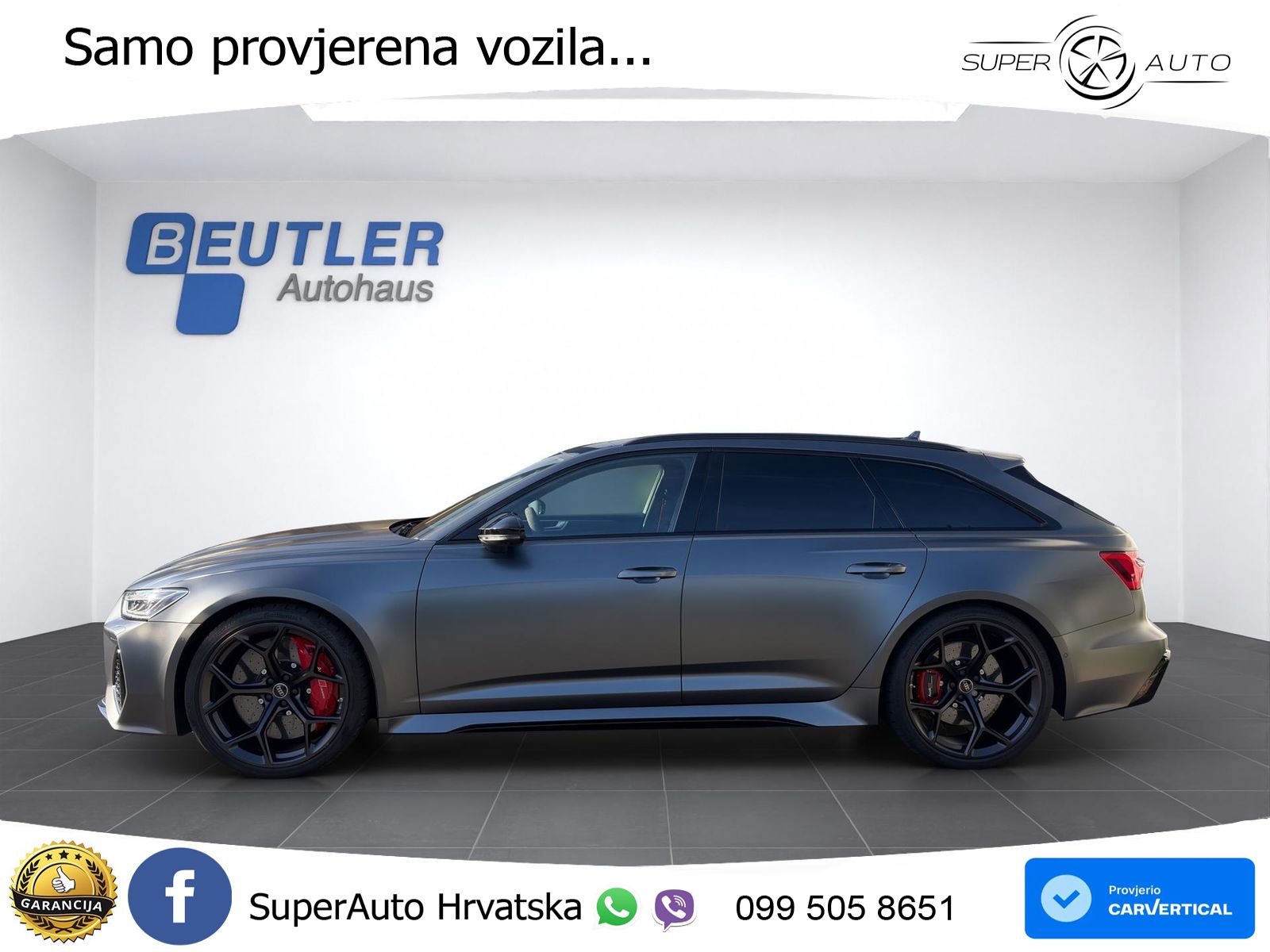 Audi RS6 Avant 4.0 TFSI V8 performance (630 KS)  quattro tiptronic LED+GR SJED+ACC