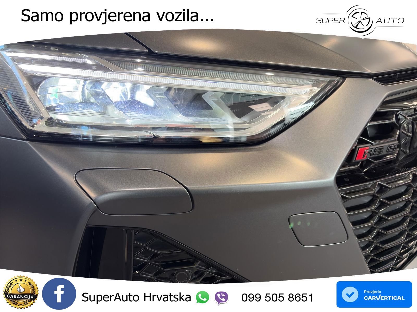 Audi RS6 Avant 4.0 TFSI V8 performance (630 KS)  quattro tiptronic LED+GR SJED+ACC