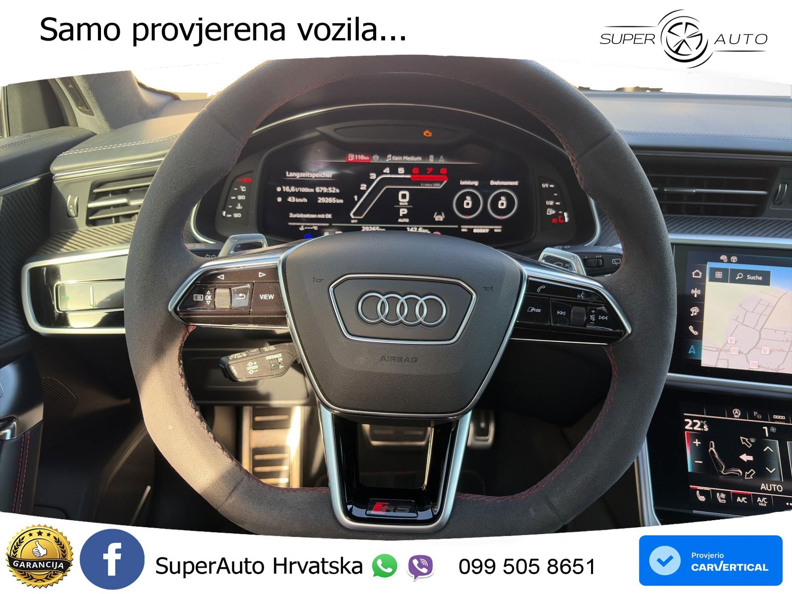 Audi RS6 Avant 4.0 TFSI V8 performance (630 KS)  quattro tiptronic LED+GR SJED+ACC