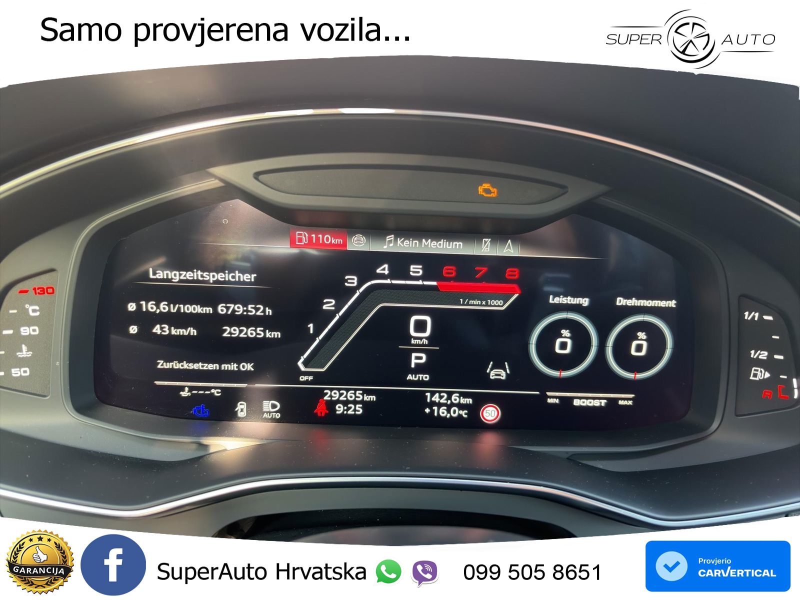 Audi RS6 Avant 4.0 TFSI V8 performance (630 KS)  quattro tiptronic LED+GR SJED+ACC