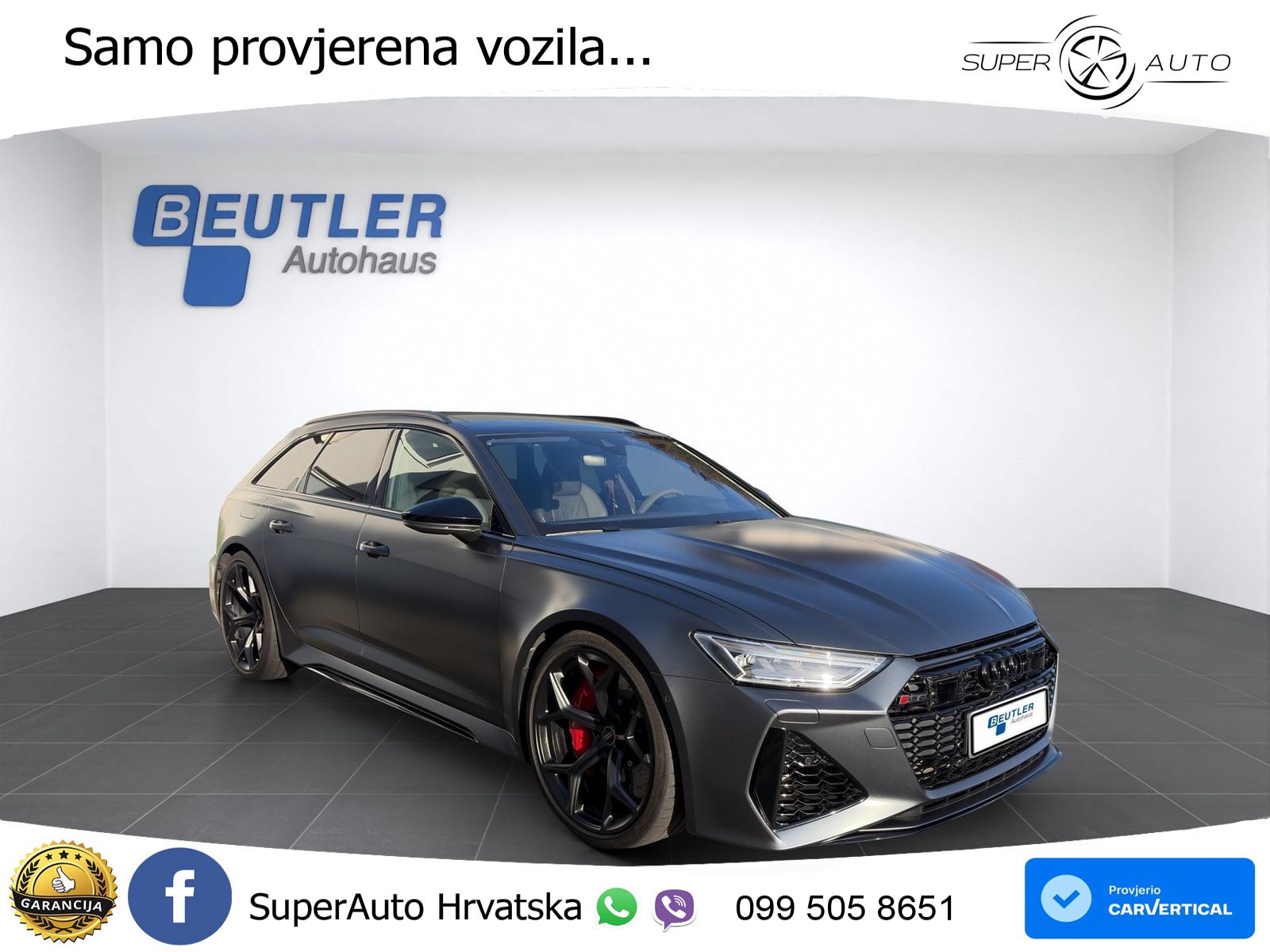 Audi RS6 Avant 4.0 TFSI V8 performance (630 KS)  quattro tiptronic LED+GR SJED+ACC