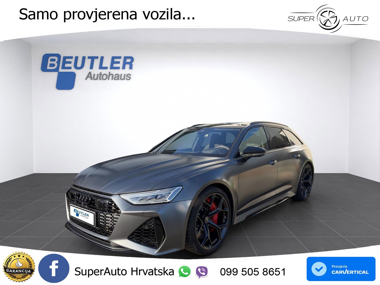 Audi RS6 Avant 4.0 TFSI V8 performance (630 KS)  quattro tiptronic LED+GR SJED+ACC
