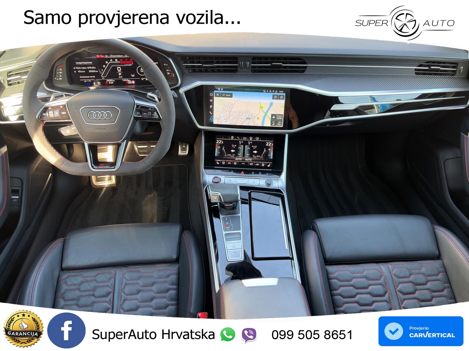 Audi RS6 Avant 4.0 TFSI V8 performance (630 KS)  quattro tiptronic LED+GR SJED+ACC