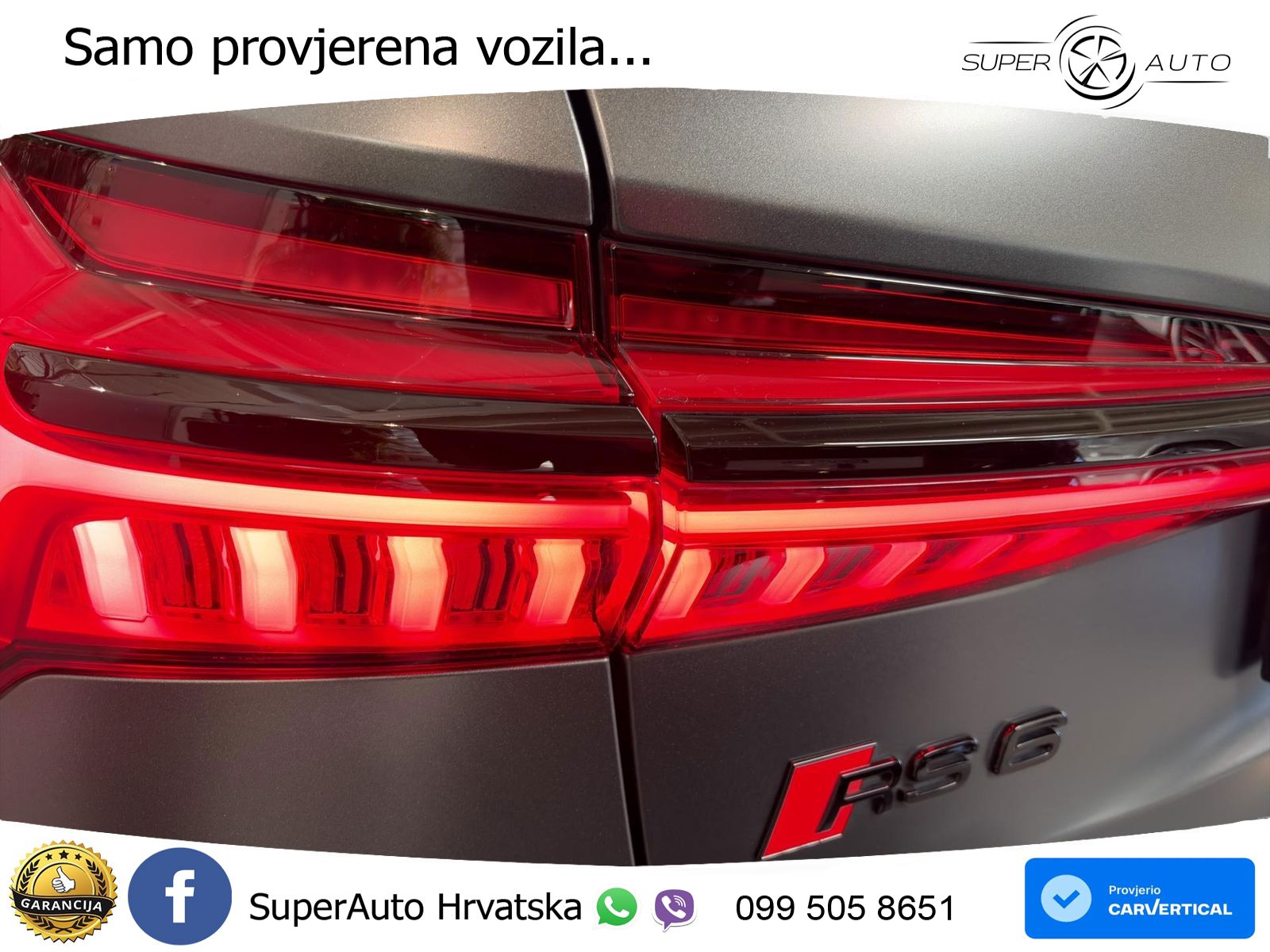 Audi RS6 Avant 4.0 TFSI V8 performance (630 KS)  quattro tiptronic LED+GR SJED+ACC