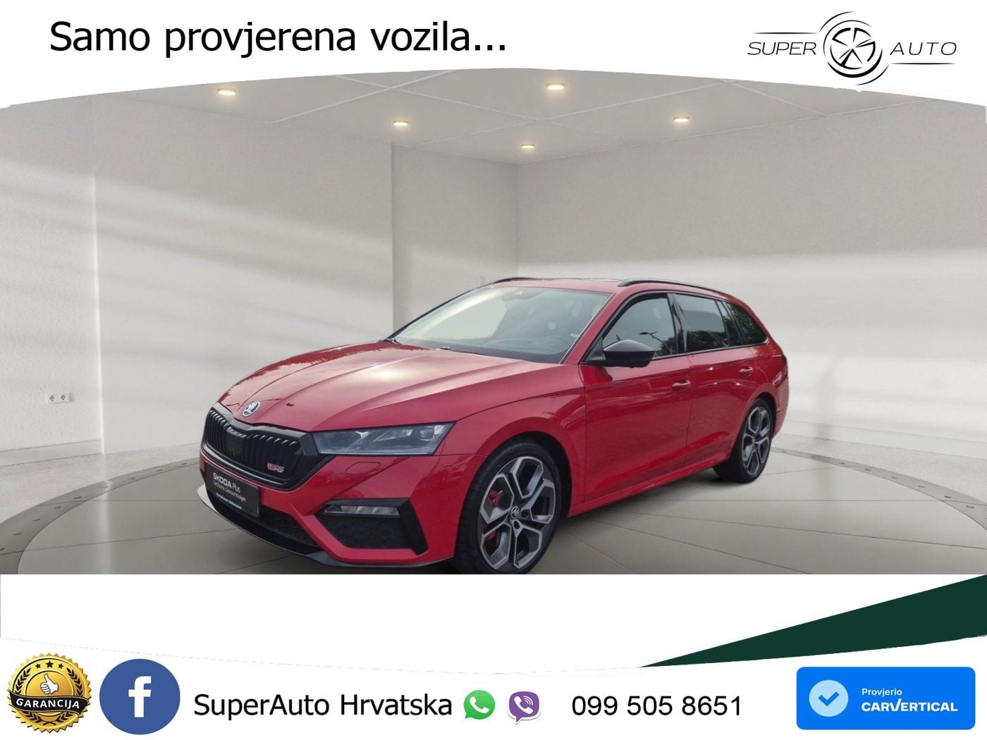 Škoda Octavia Combi RS 2.0 TSI (245 KS) DSG LED+GR SJED+ACC