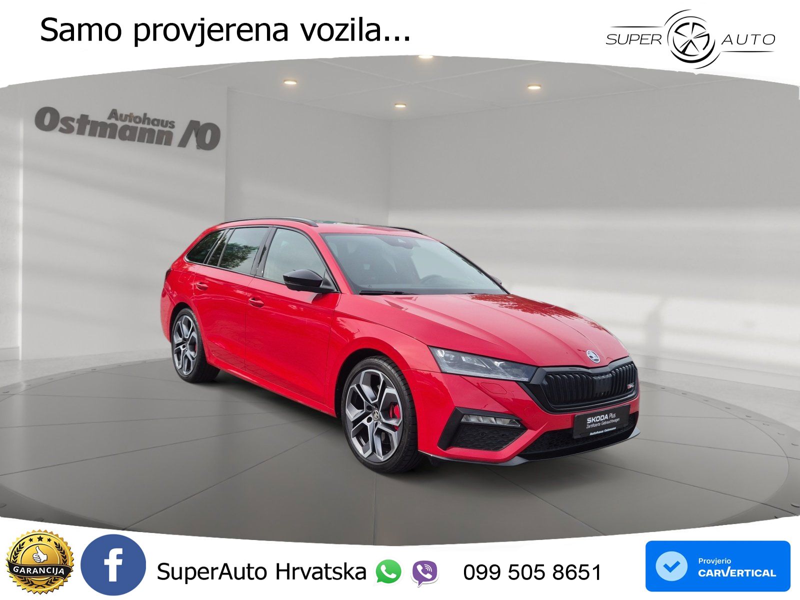 Škoda Octavia Combi RS 2.0 TSI (245 KS) DSG LED+GR SJED+ACC