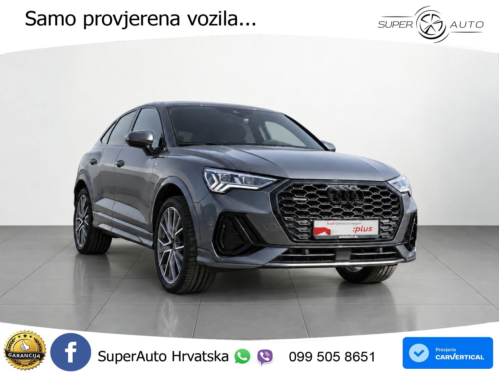 Audi Q3 Sportback 40 TFSI (190 KS) quattro S tronic S line MATRIX+GR SJED+KAM