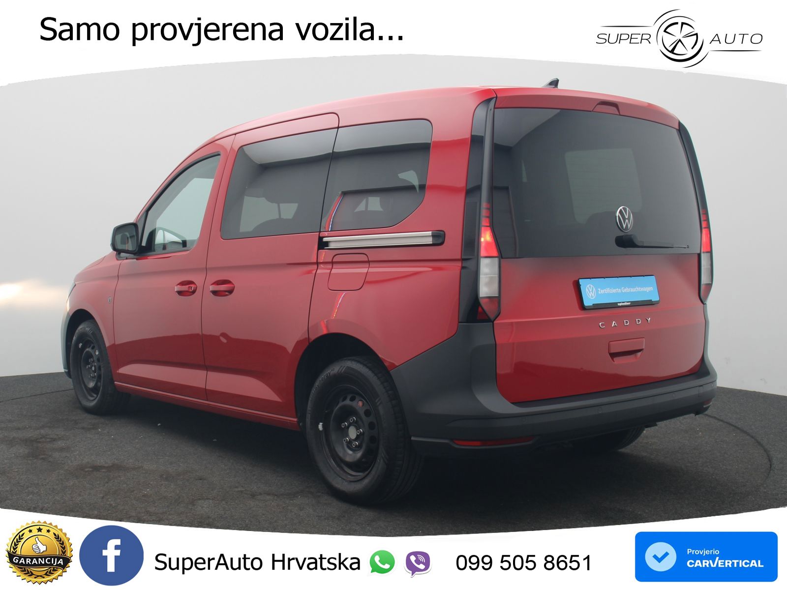 Volkswagen Caddy Kombi / Bluetooth, Klima, DAB+ 102 KS