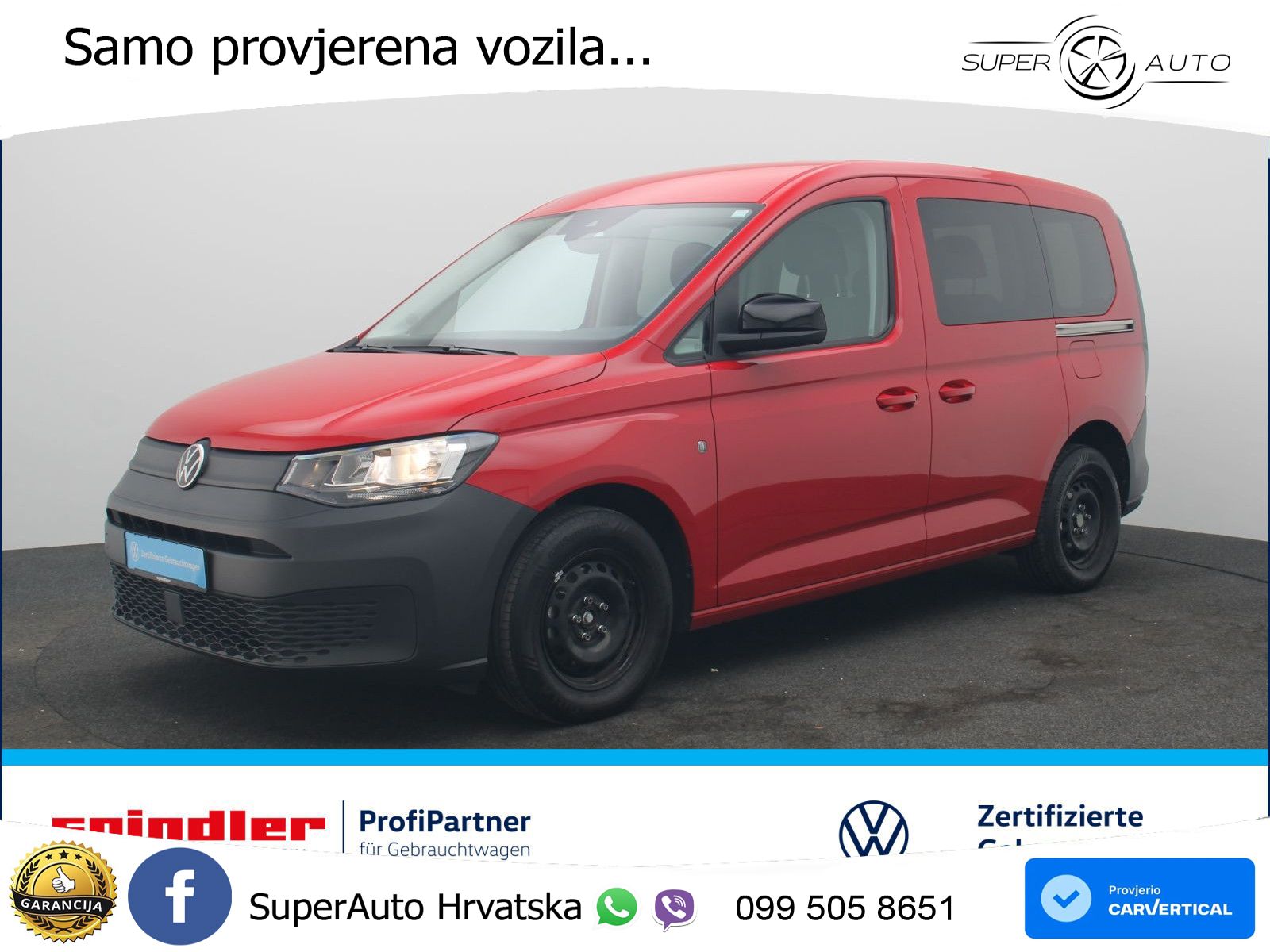 Volkswagen Caddy Kombi / Bluetooth, Klima, DAB+ 102 KS