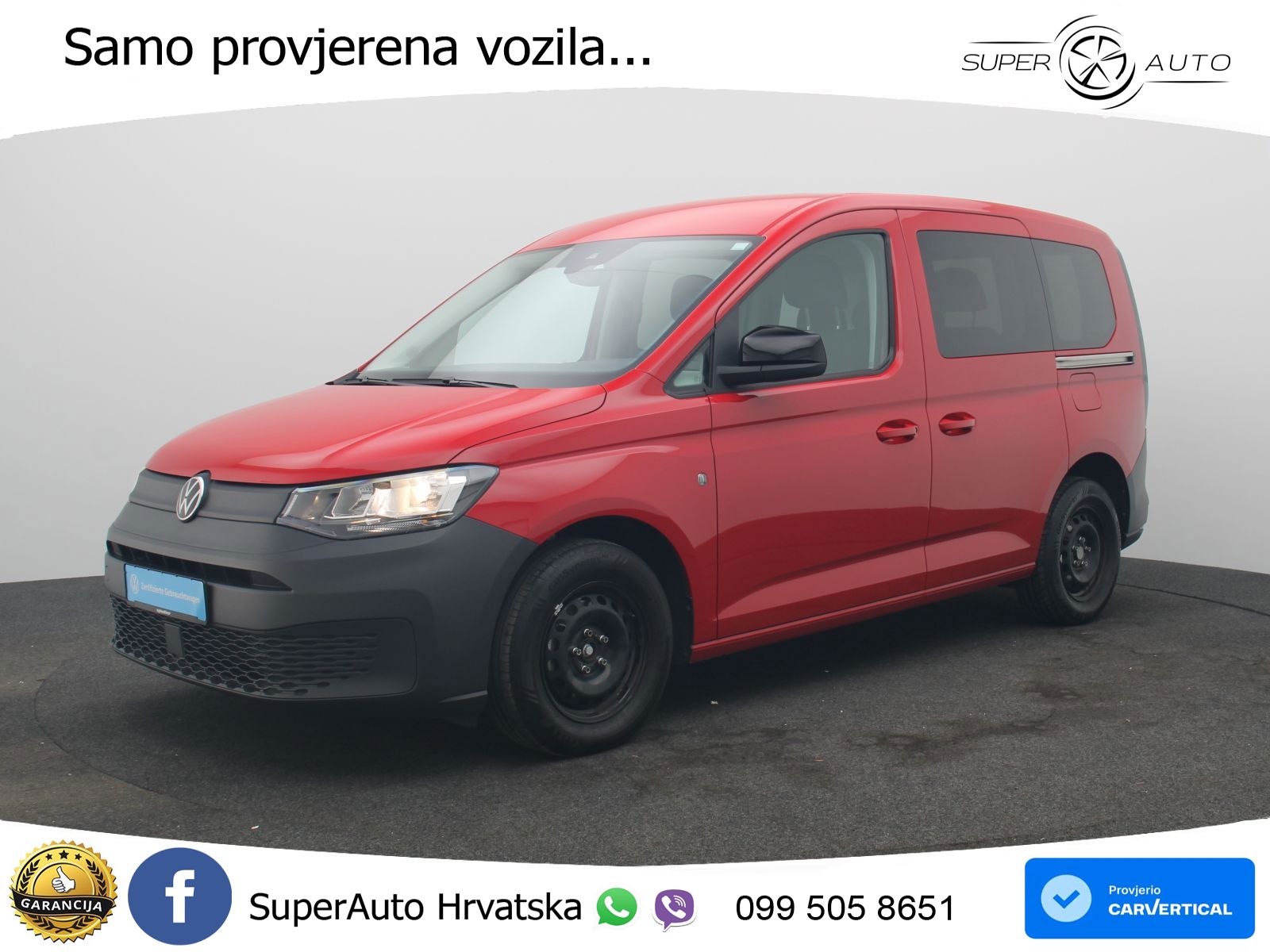 Volkswagen Caddy Kombi / Bluetooth, Klima, DAB+ 102 KS