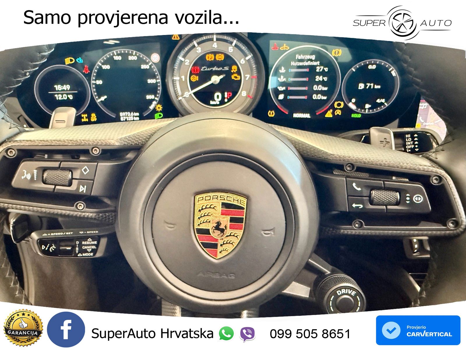 Porsche 911 Turbo S Cabriolet 3.8 (650 KS) PDK MATRIX+GR SJED+KAM