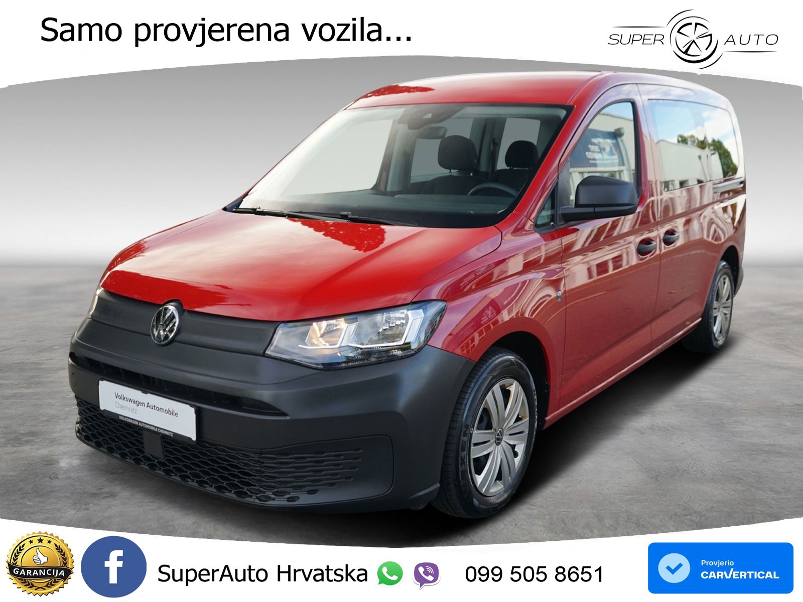 Volkswagen Caddy Kombi Maxi 2.0 TDI*Lane Assist* 102 KS