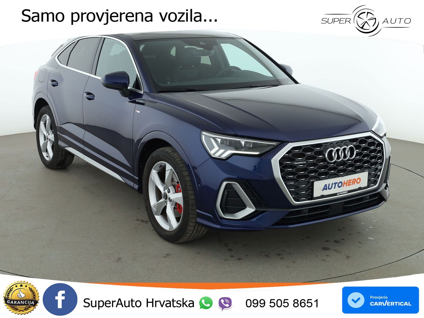Audi Q3 II Sportback 45 TFSI (245 KS) quattro S tronic S line LED+GR SJED+ACC