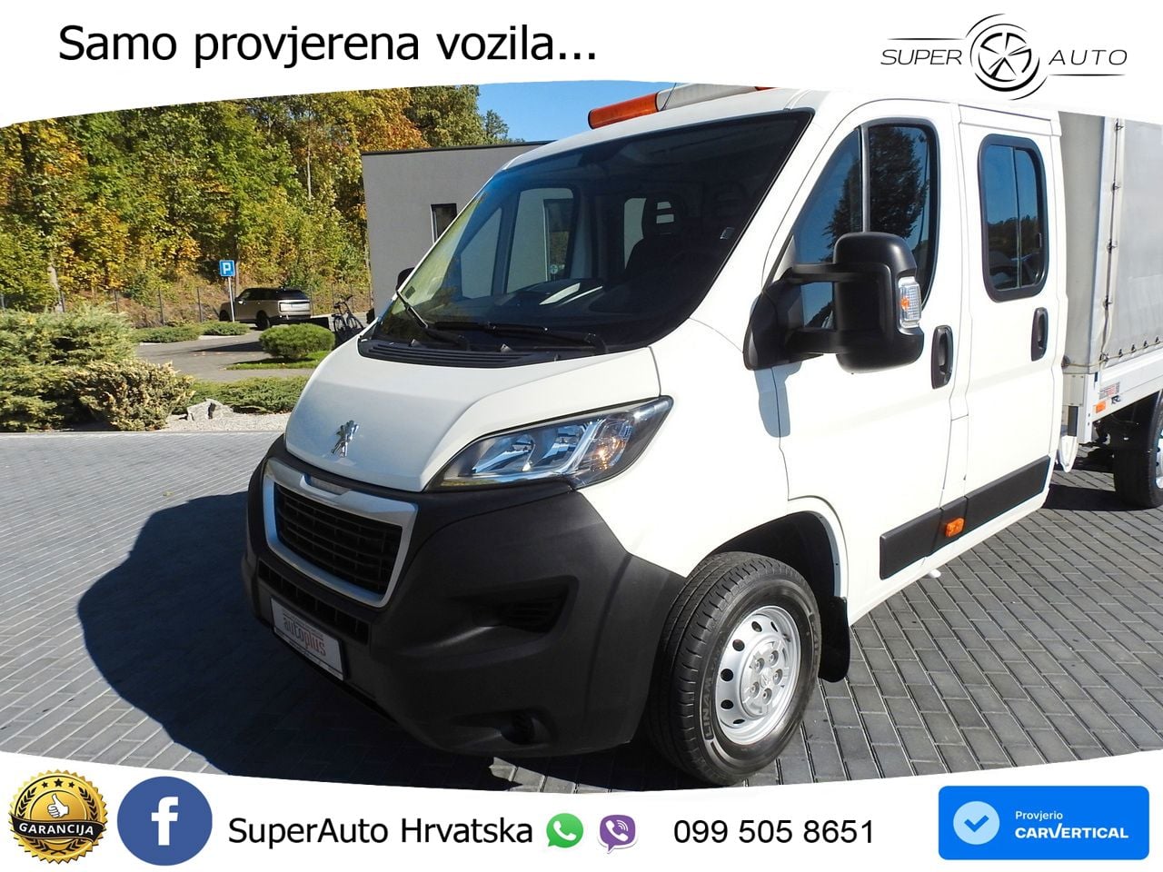 Peugeot BOXER PRITSCHE DOPPELKABINE DOKA 7 SITZE 140 KS