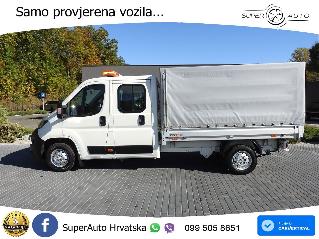 Peugeot BOXER PRITSCHE DOPPELKABINE DOKA 7 SITZE 140 KS