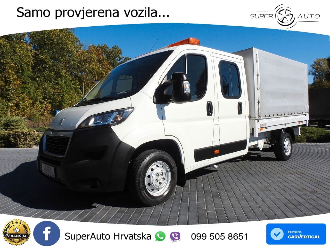 Peugeot BOXER PRITSCHE DOPPELKABINE DOKA 7 SITZE 140 KS