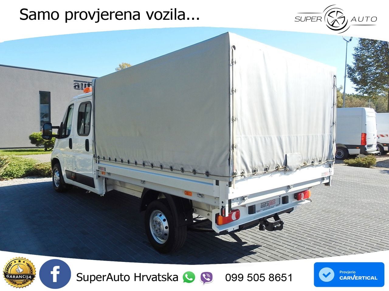 Peugeot BOXER PRITSCHE DOPPELKABINE DOKA 7 SITZE 140 KS